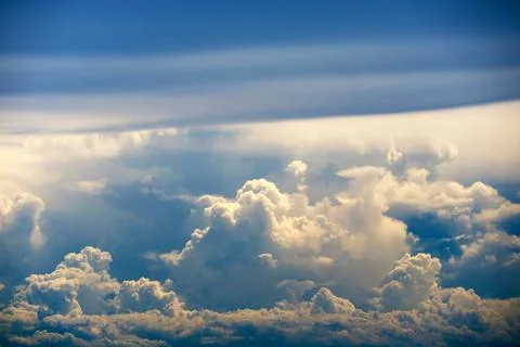 Storm huge cloud sun light in gray skyscape Fotos de archivo