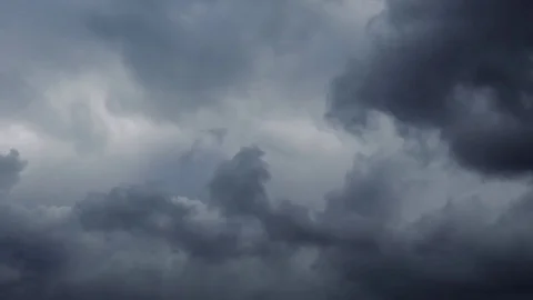 Storm hurricane clouds moving over sky Stock Footage 79597815