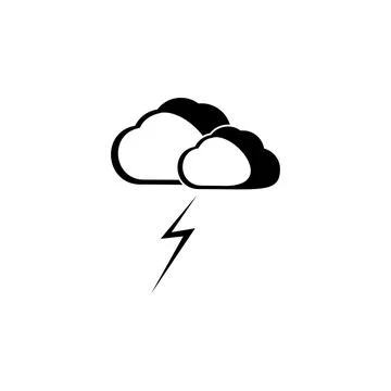 Storm icon. Element of weather elements illustration. Premium quality graphic Illustrazione stock