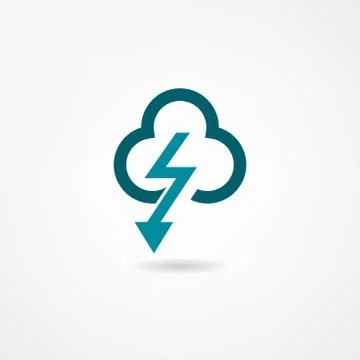 Storm icon Illustrazione stock