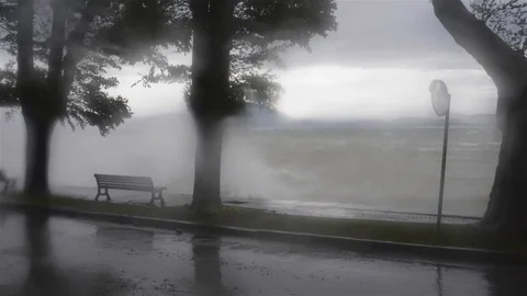 Storm on the Lake Garda Stock-Footage 107511345