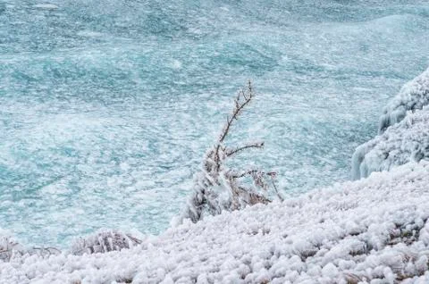 Storm on the lake 스톡 사진