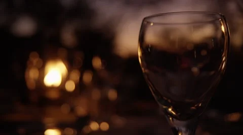 Storm Lantern Being Placed on Beautifullly Laid Table Stock-Footage 55660254