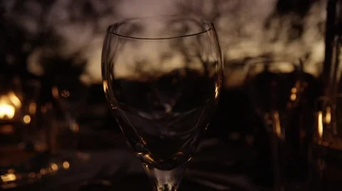 Storm Lantern Being Placed on Beautifully Laid Table Stock-Footage 55660059