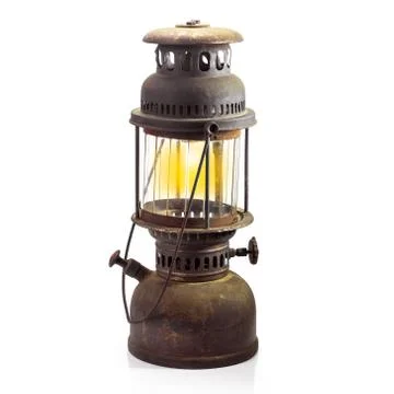 Storm lantern isolated Stock Photos