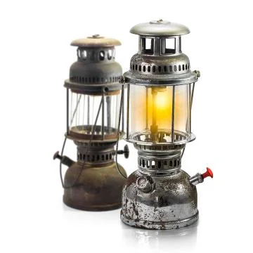 Storm lantern isolated Stock Photos