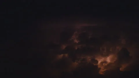 Storm light at clouds Stock Footage 51814284