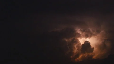 Storm light at clouds Stock Footage 51814464
