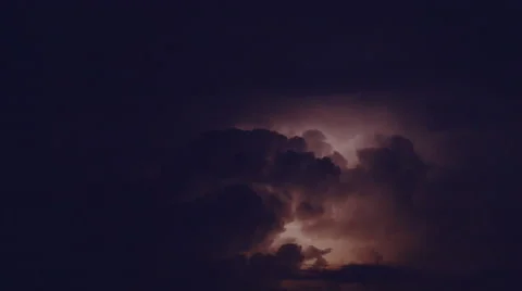 Storm light at clouds Stock Footage 51815046