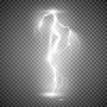 Storm lightning bolt. Stock Illustration