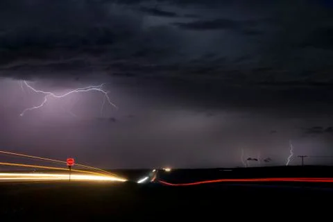 Storm Lightning Canada Stock Photos