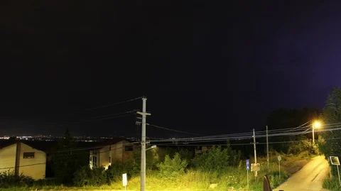 Storm lightning in the sky in the earth, Time Lapse Stock Footage 88625823