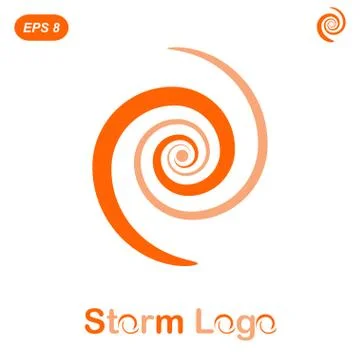 Storm logo concept Illustrazione stock