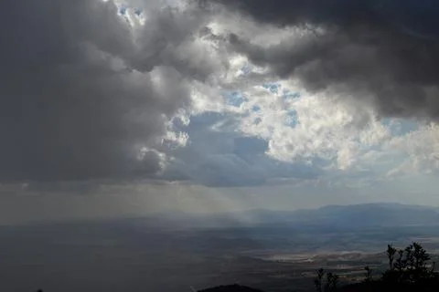 Storm in the mountains Stock Photos