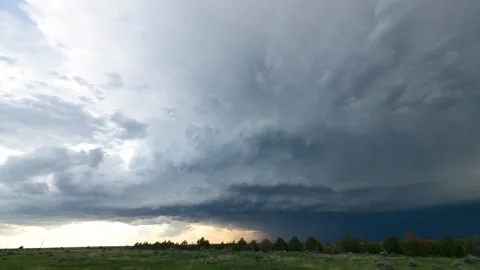 Storm Moves Overhead Stock Footage 272733953