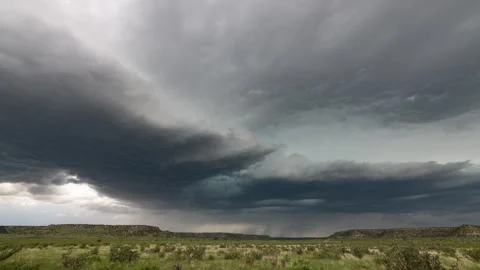 Storm Moving through Canyons Stock Footage 272735896