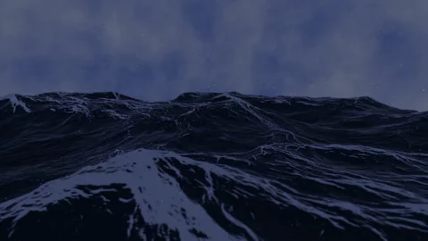 Storm On The Ocean Stock Footage 251327088