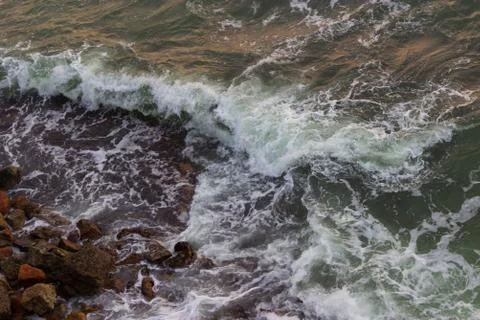 Storm on the ocean Stock Photos
