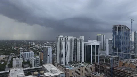 Storm over Brickell,Miami Video stock 51767927