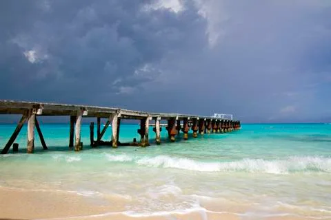 Storm over cancun Stock Photos