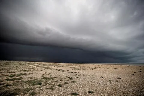 Storm Over Dungeness Again Stock Photos