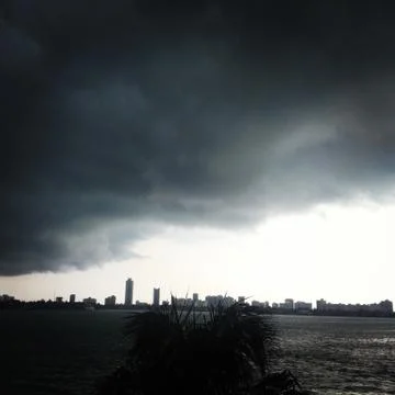 Storm over Miami Foto stock