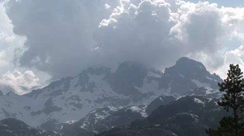 Storm Over Mountains Stock Footage 36176285