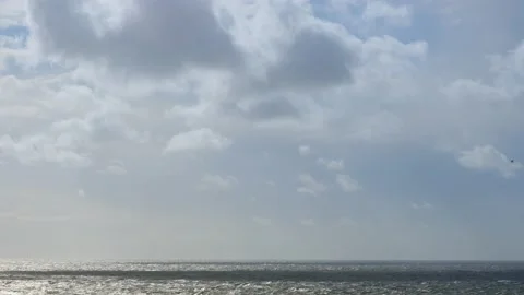 Storm over the ocean Stock Footage 147377137