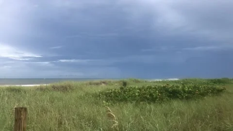 Storm over the ocean view 스톡 동영상 172336163