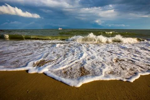 Storm over sea Stock Photos