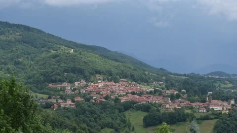 Storm over Sordevolo  . Stock Footage 325024559