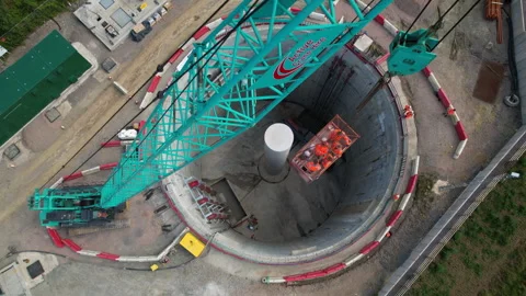 Storm Overflow Water Tank Stock Footage 281782261