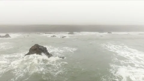 Storm on the Pacific, Video stock 98471173