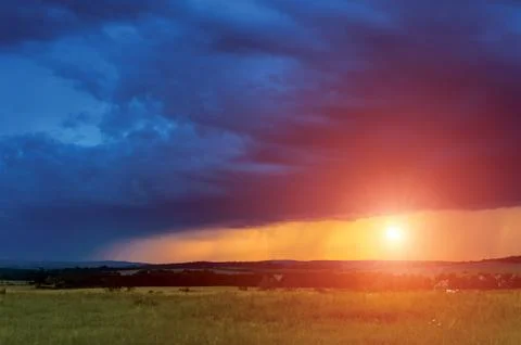 Before the storm Foto stock