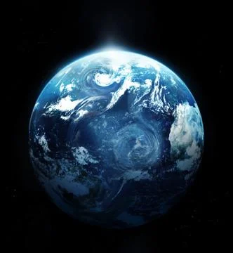 Storm on the planet earth, Elements of this image furnished by NASA. Stockfoto's