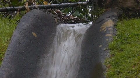 Storm rain drain Stock Footage 25740982
