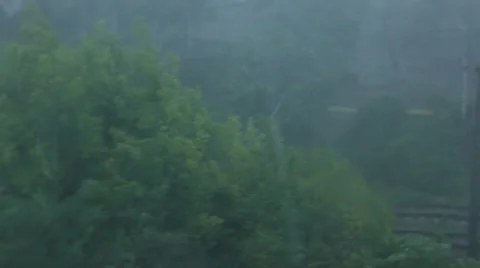 Storm, rain, hail Stock Footage 52956845