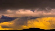 Storm Rain Sky Clouds Timelapse Ominous Dark Dramatic Grey Stormy Overcast Front Stock Footage