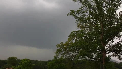 Storm rolling in with lighting Stock Footage 5238757