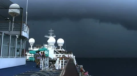 Storm at sea Stock Footage 12413602