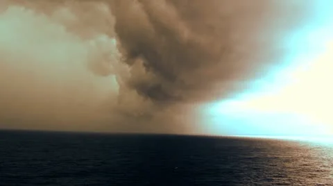 Storm at sea Stock Footage 12419641
