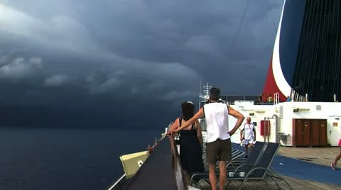 Storm at sea Stock Footage 12419855