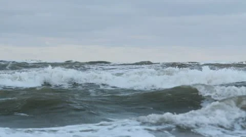 Storm in sea Stock Footage 18098366