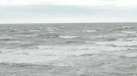 Storm in sea Video stock 18099939