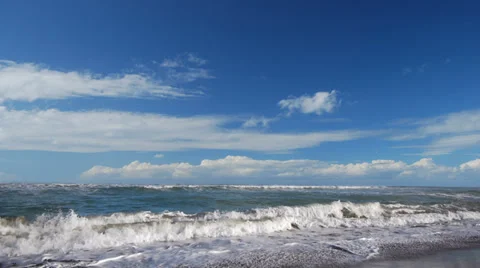 Storm on the sea 스톡 동영상 31446269