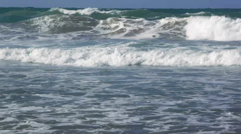 Storm on the sea Stock Footage 37695902