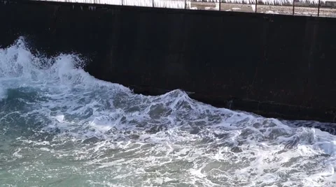 Storm on sea Stock Footage 47605781