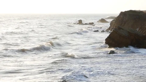 Storm at the sea Stock Footage 85402982