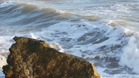 Storm at the sea Stock Footage 85403042