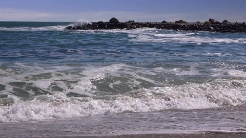 Storm on the sea Video stock 92052094